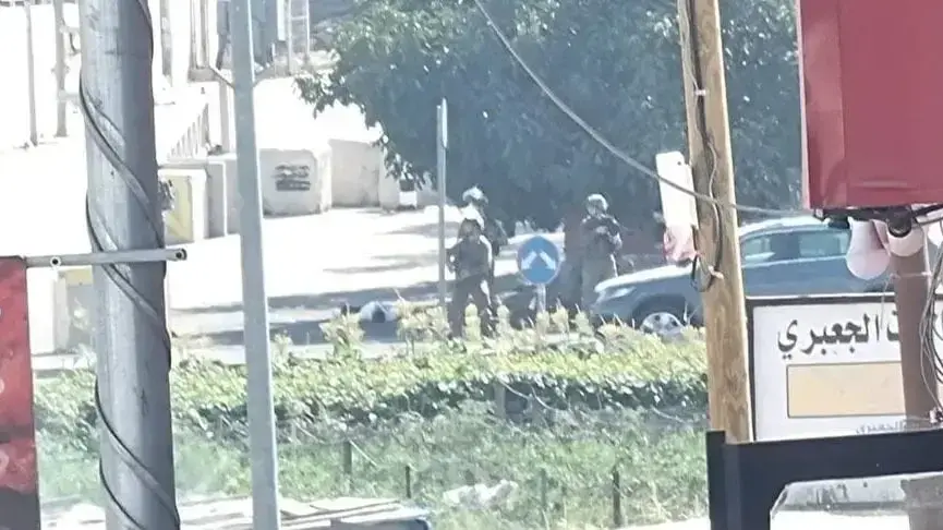 זירת הפיגוע סמוך לקריית ארבע