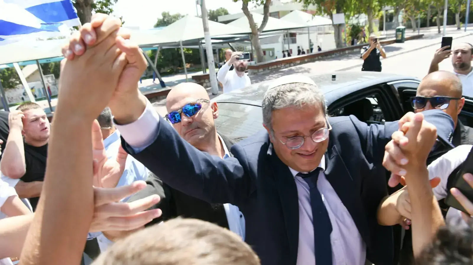 ביקורו של איתמר בן גביר בתיכון בליך, רמת גן, 6 בספטמבר 2022