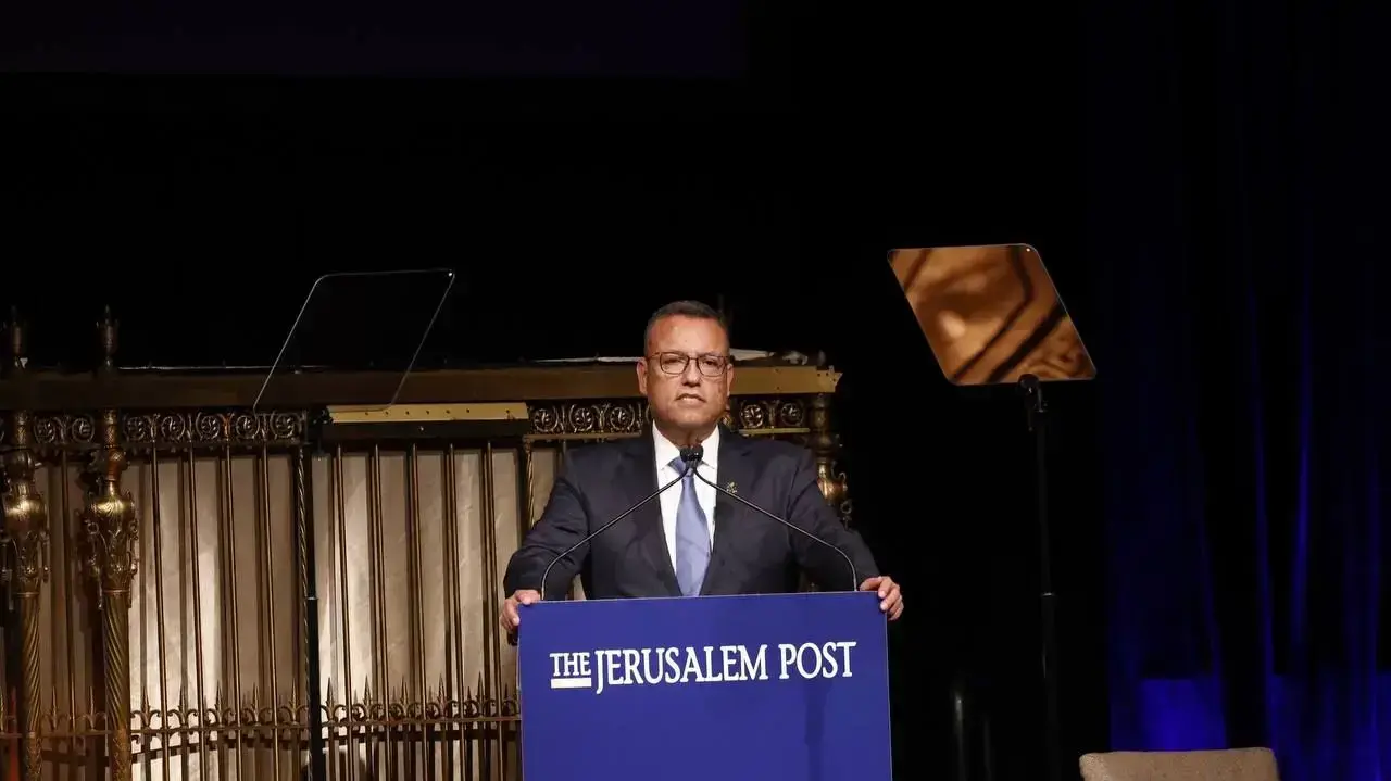 ראש עיריית ירושלים משה ליאון בכנס של הג'רוזלם פוסט בניו יורק. 12 בספטמבר 2022 ראש עיריית ירושלים משה ליאון בכנס של הג'רוזלם פוסט בניו יורק. 12 בספטמבר 2022