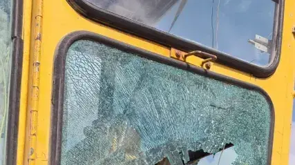 נזקי פיגוע הירי לעבר טרקטור ליד ג'נין 13 בפסטמבר 2022 נזקי פיגוע הירי לעבר טרקטור ליד ג'נין 13 בפסטמבר 2022