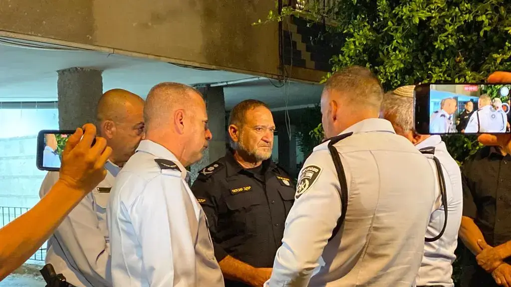 מפכ"ל המשטרה, קובי שבתאי בזירת הרצח בחולון 20 בספטמבר 2022 