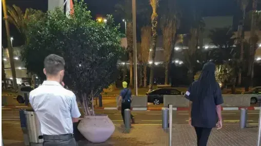 נתב"ג לאחר ניסיון פריצת המחסום של הפלסטיני 22 בפטמסבר 2022 נתב"ג לאחר ניסיון פריצת המחסום של הפלסטיני 22 בפטמסבר 2022