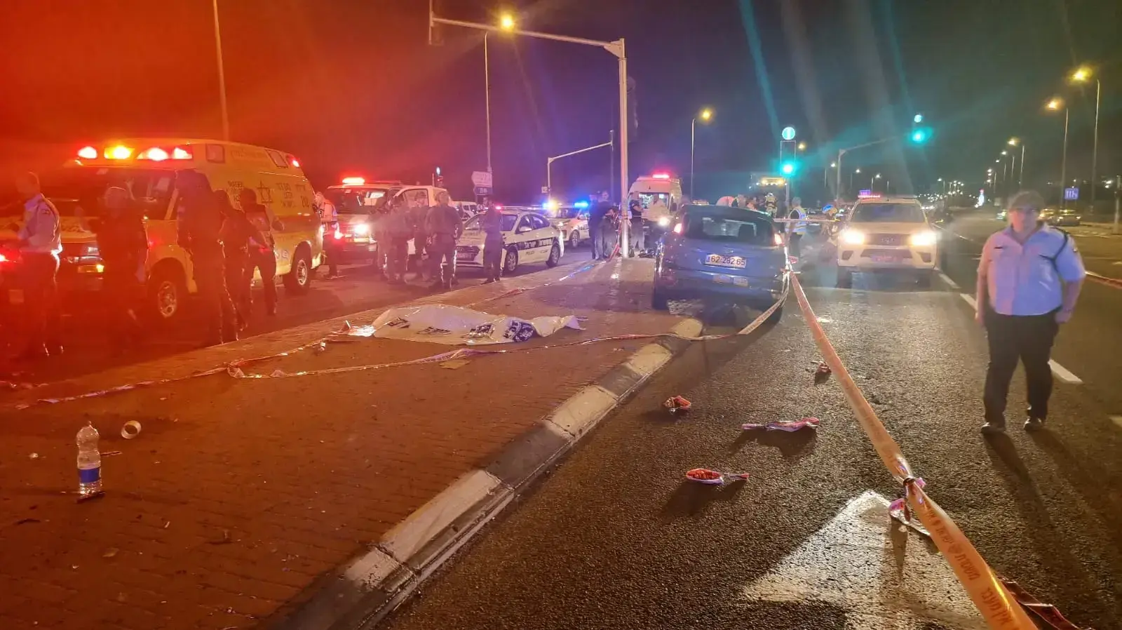 זירת אירוע הדקירה בצומת שילת זירת אירוע הדקירה בצומת שילת