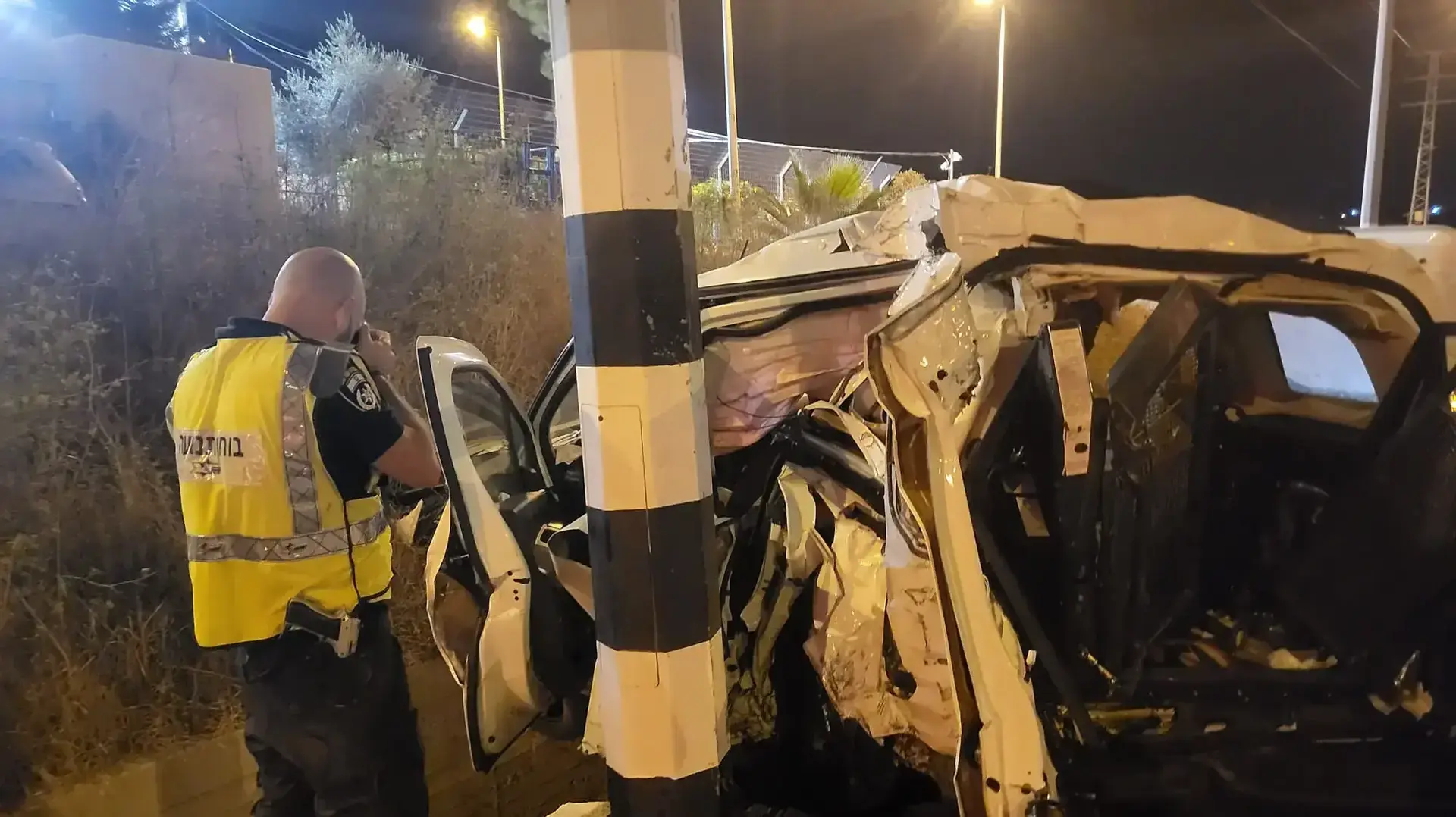 זירת התאונה בוואדי ערה. 23 בספטמבר 2022 זירת התאונה בוואדי ערה. 23 בספטמבר 2022
