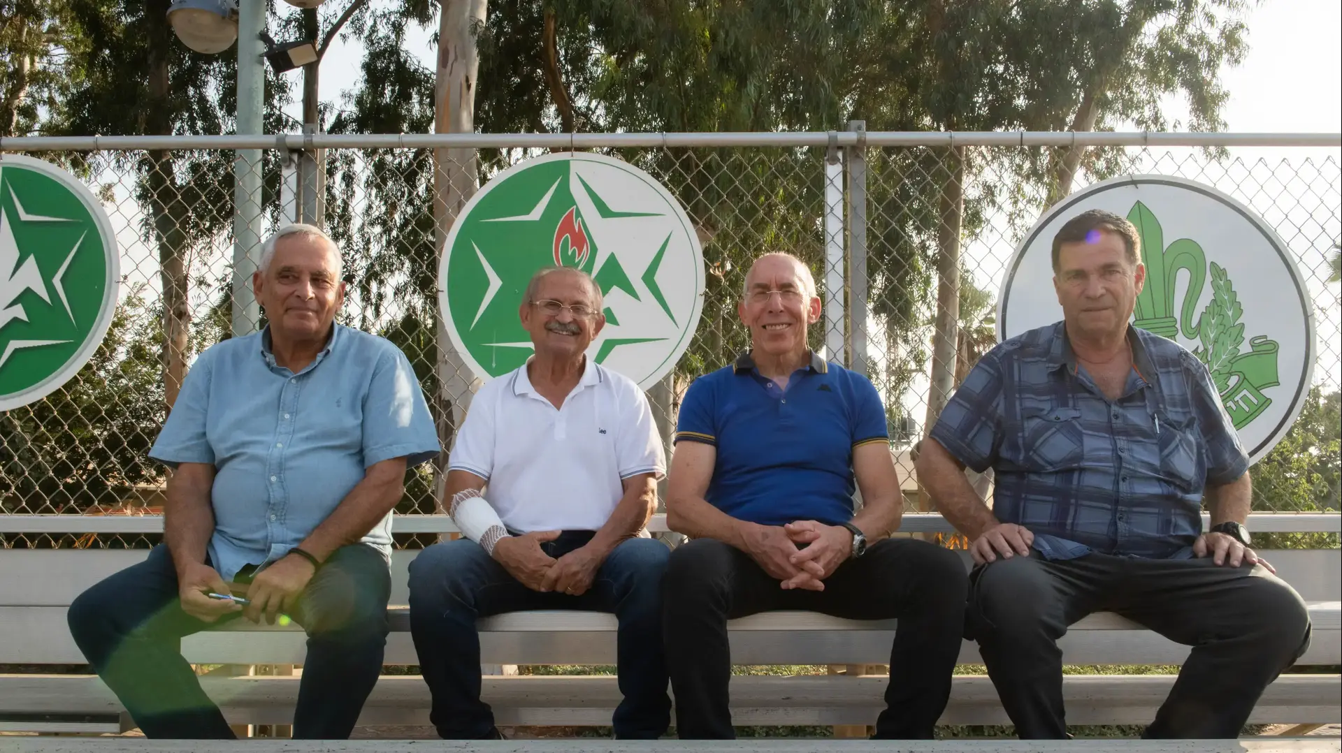 מימין: אסף טורטל, יהודה כרמל, סימן טוב קרקו,אלי בן צבי