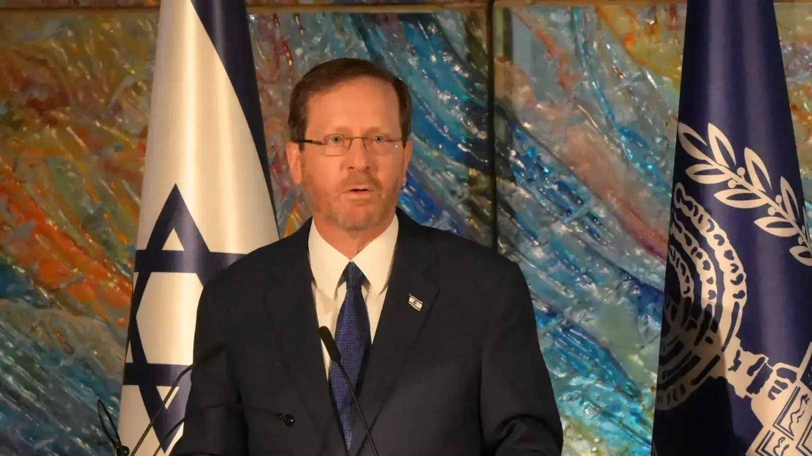 נשיא המדינה, יצחק הרצוג במהלך אירוע סליחות בבית הנשיא 28 בספטמבר 2022 