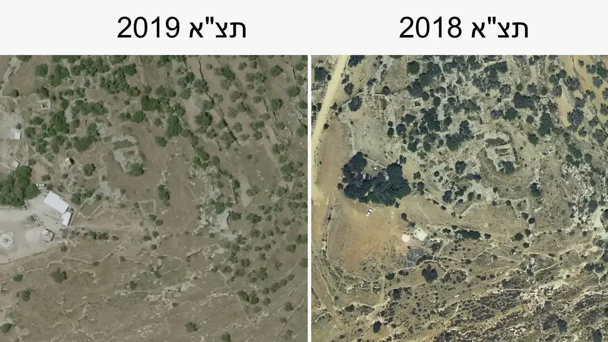 מחצבה פיראטית פלסטינית בבנימין מחצבה פיראטית פלסטינית בבנימין
