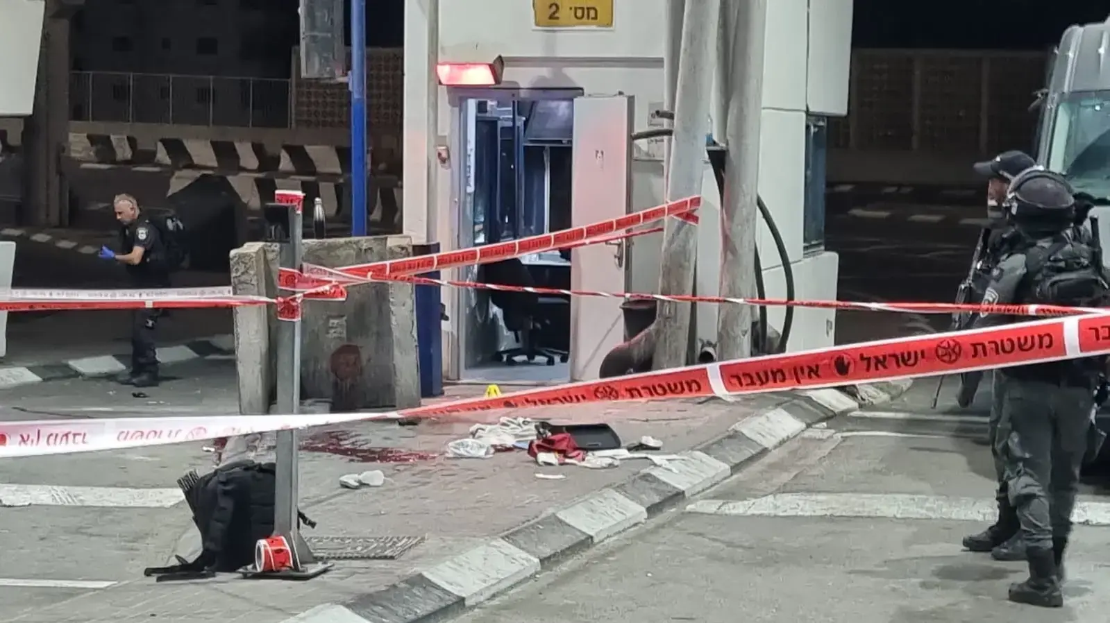 זירת הפיגוע במחסום שועפט זירת הפיגוע במחסום שועפט
