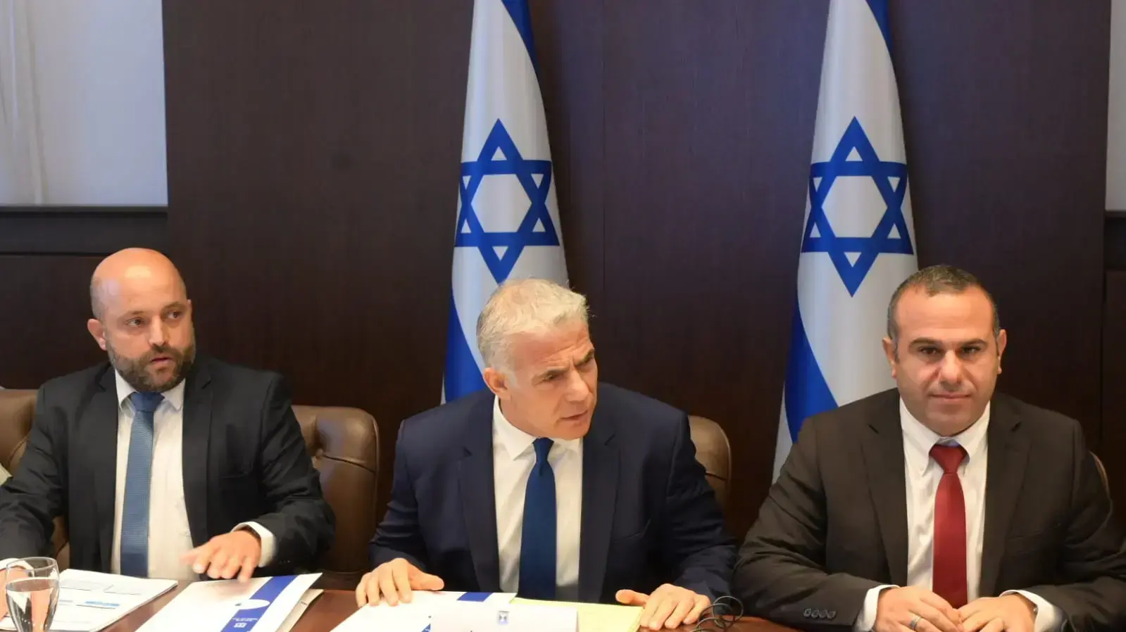 דיון ועדת השרים השרים לענייני ביטחון לאומי (הקבינט המדיני-ביטחוני), על הסכם הגז עם לבנון, לשכת רה"מ בירושלים