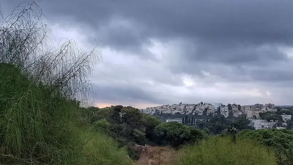 מזג אויר מעונן וגשום, חיפה, 26 באוקטובר 2022 מזג אויר מעונן וגשום, חיפה, 26 באוקטובר 2022