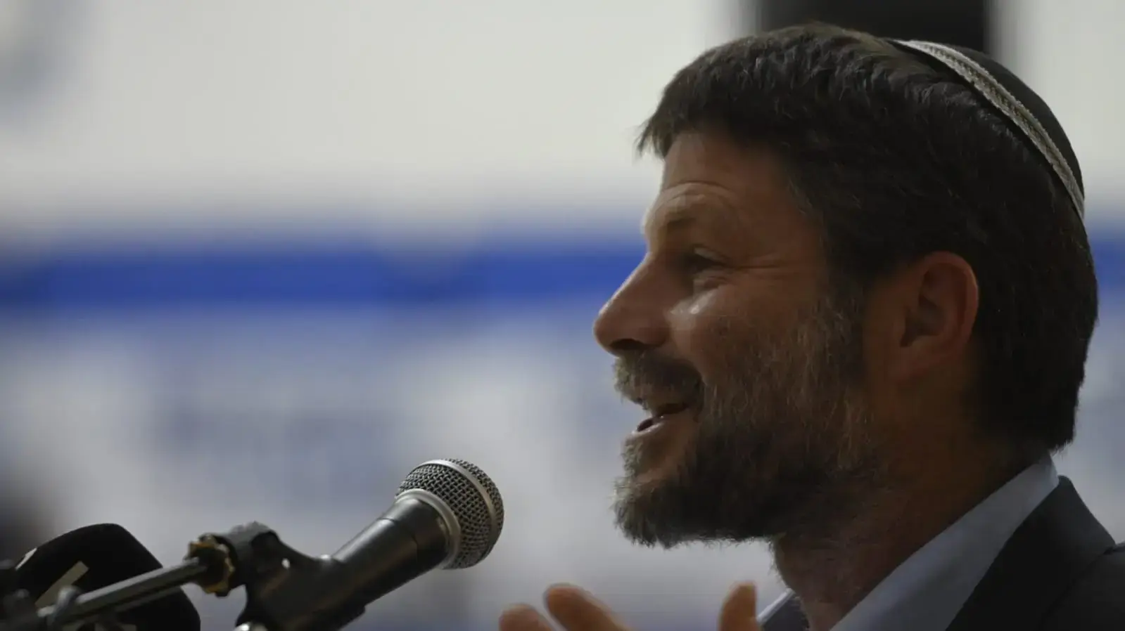 בצלאל סמוטריץ' יו"ר מפלגת הציונות הדתית באירוע משותף עם איתמר בן גביר 26 באוקטובר 2022 בצלאל סמוטריץ' יו"ר מפלגת הציונות הדתית באירוע משותף עם איתמר בן גביר 26 באוקטובר 2022