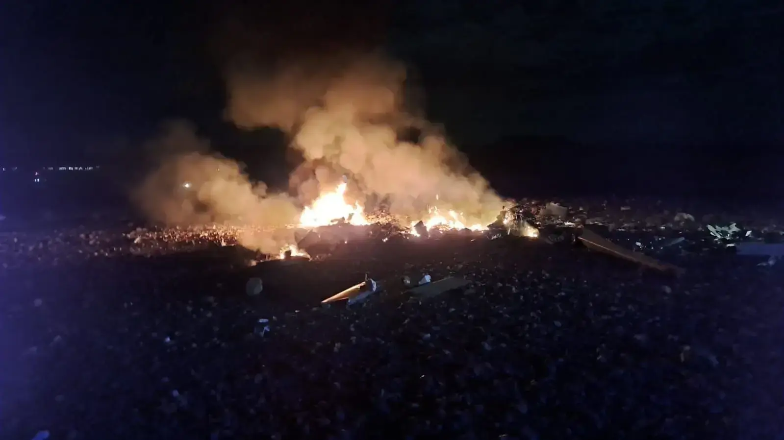 נזקי נפילת כטמ״ם (כלי טיס מאויש מרחוק) צה"ל נפל לפני זמן קצר בדרום הארץ 9 בנובבמר 2022 