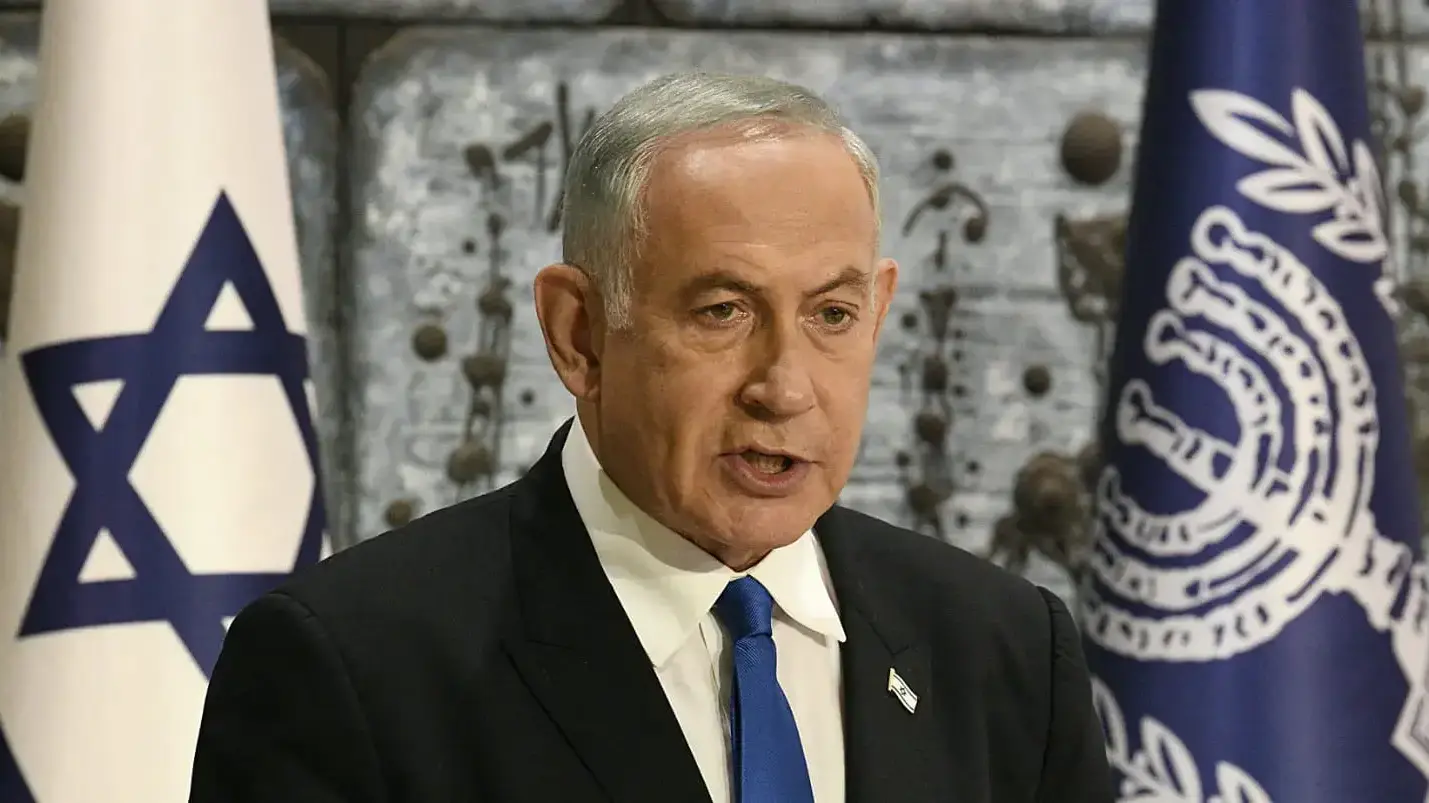 בנימין נתניהו מקבל את המנדט להרכבת הממשלה, בית הנשיא, ירושלים, 13 בנובמבר 2022