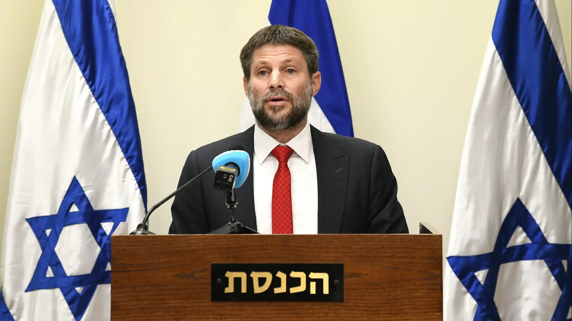 בצלאל סמוטריץ' בהשבעת הכנסת ה-25, 15 בנובמבר 2022
