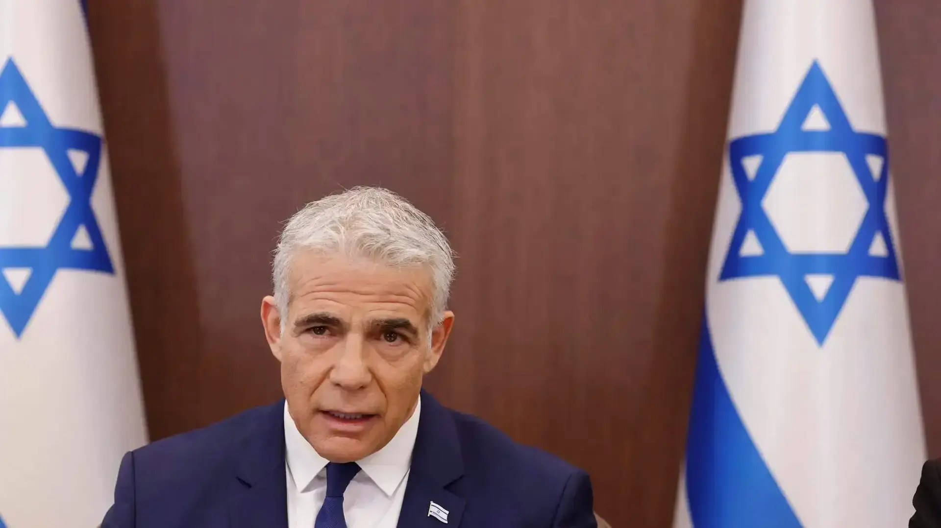 ראש הממשלה יאיר לפיד בישיבת הממשלה האחרונה בראשותו, 20 בנובמבר 2022 ראש הממשלה יאיר לפיד בישיבת הממשלה האחרונה בראשותו, 20 בנובמבר 2022
