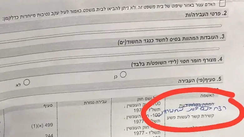 המשטרה עדכנה את החשד של עדי מזרחי, החשוד בדקירה במעבר החציה בחולון, מהמתה בקלות דעת - לרצח. 25 בנובמבר 2022 המשטרה עדכנה את החשד של עדי מזרחי, החשוד בדקירה במעבר החציה בחולון, מהמתה בקלות דעת - לרצח. 25 בנובמבר 2022