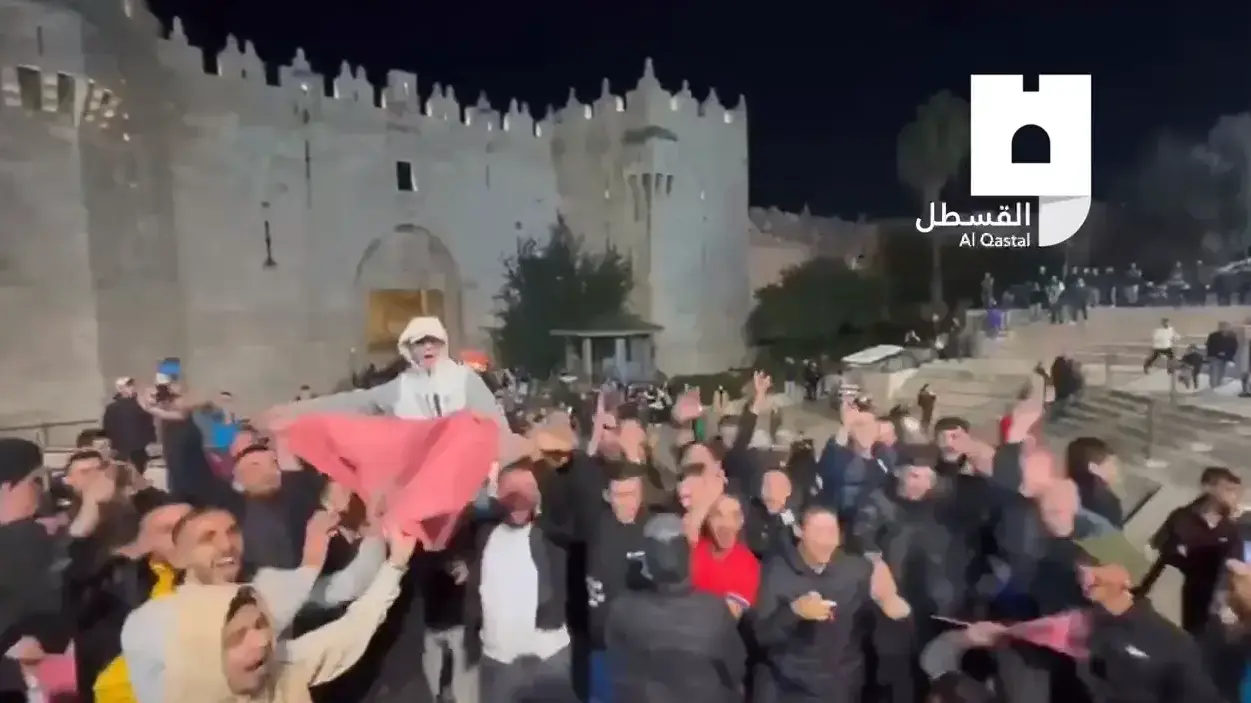 הערים הערביות חוגגות את העפלתה של מרוקו לחצי גמר המונדיאל, 10 בדצמבר 2022 הערים הערביות חוגגות את העפלתה של מרוקו לחצי גמר המונדיאל, 10 בדצמבר 2022