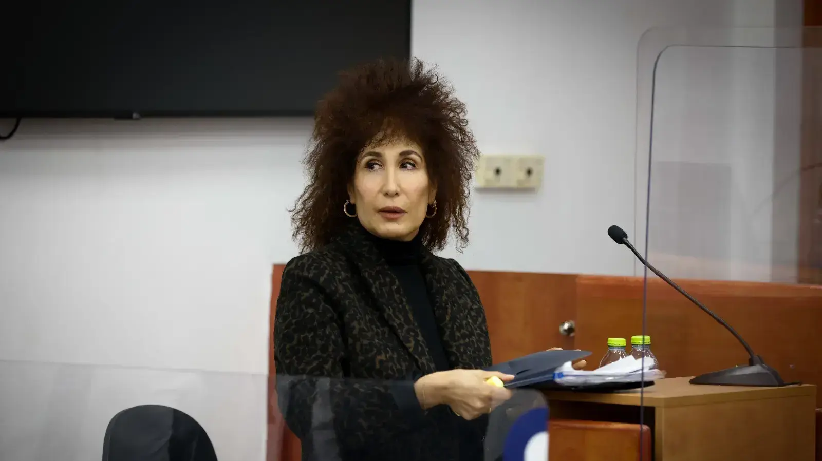 יפעת בן חי שגב , יור מועצת הכבלים והלווין לשעבר בדיון בתיקי האלפים בבית המשפט המחוזי ירושלים. 13 בדצמבר 2022
