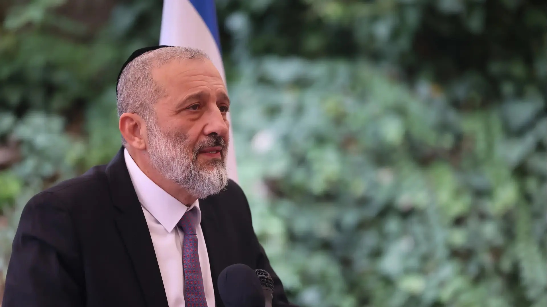 אריה דרעי שר הפנים הנכנס בטקס החילופים, 1 בינואר 2023 אריה דרעי שר הפנים הנכנס בטקס החילופים, 1 בינואר 2023