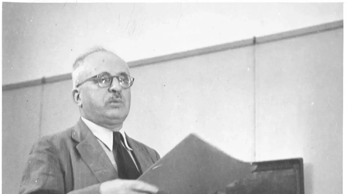 שר התחבורה דוד רמז, 1.9.1948. שר התחבורה דוד רמז, 1.9.1948.