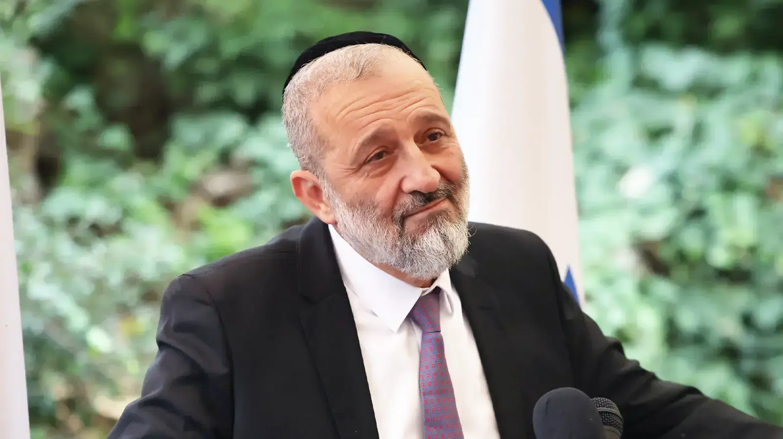 אריה דרעי שר הפנים הנכנס בטקס החילופים, 1 בינואר 2023 אריה דרעי שר הפנים הנכנס בטקס החילופים, 1 בינואר 2023