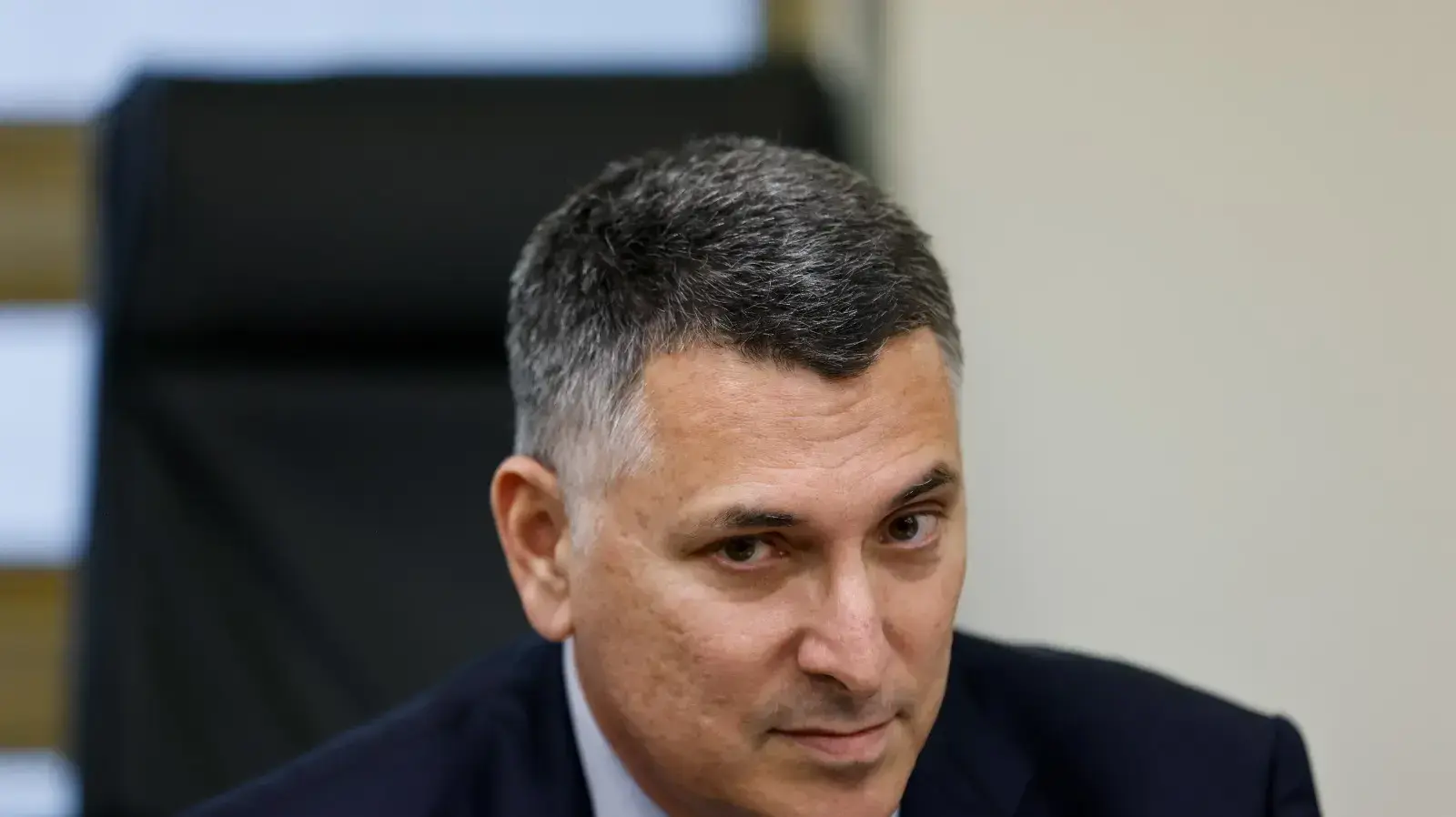 גדעון סער בישיבת סיעת המחנה הממלכתי, 9 בינואר 2023 גדעון סער בישיבת סיעת המחנה הממלכתי, 9 בינואר 2023