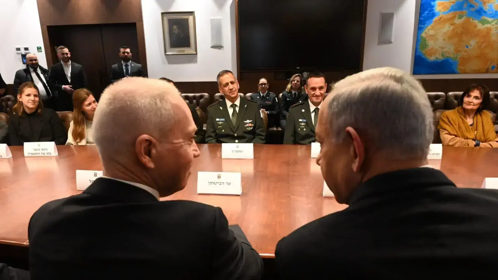 טקס קבלת מינוי והענקת דרגת רא"ל לרמטכ"ל ה-23 הרצי הלוי בראשות רה"מ בנימין נתניהו, שר הביטחון יואב גלנט והרמטכ"ל היוצא אביב כוכבי, 16 בינואר 2023 טקס קבלת מינוי והענקת דרגת רא"ל לרמטכ"ל ה-23 הרצי הלוי בראשות רה"מ בנימין נתניהו, שר הביטחון יואב גלנט והרמטכ"ל היוצא אביב כוכבי, 16 בינואר 2023