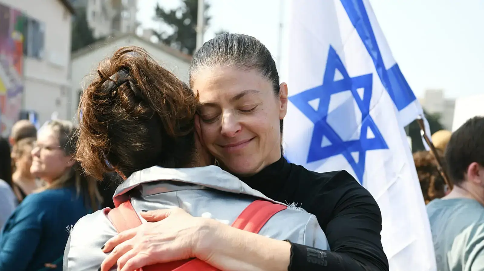 מרב מיכאלי במחאת ההייטקיסטים, מתחם שרונה, תל אביב, 24 בינואר 2023 מרב מיכאלי במחאת ההייטקיסטים, מתחם שרונה, תל אביב, 24 בינואר 2023
