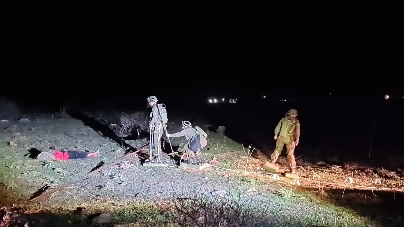 חילוץ נער משדה מוקשים ברמת הגולן, 24 בינואר 2021