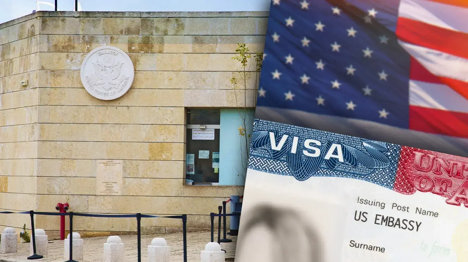 ויזה ארה"ב, שגרירות ארה"ב בישראל