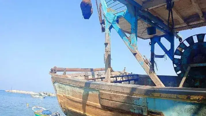 ספינת הדייגים מרצועת עזה שישראל מבקשת להחרים