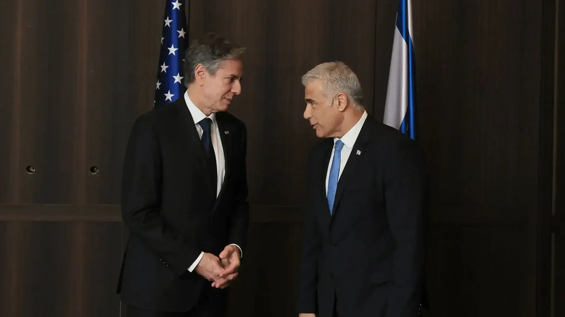 ראש האופוזיציה יאיר לפיד נפגש הבוקר בירושלים עם מזכיר המדינה אנתוני בלינקן. 31 בינואר 2023
ראש האופוזיציה יאיר לפיד נפגש הבוקר בירושלים עם מזכיר המדינה אנתוני בלינקן. 31 בינואר 2023