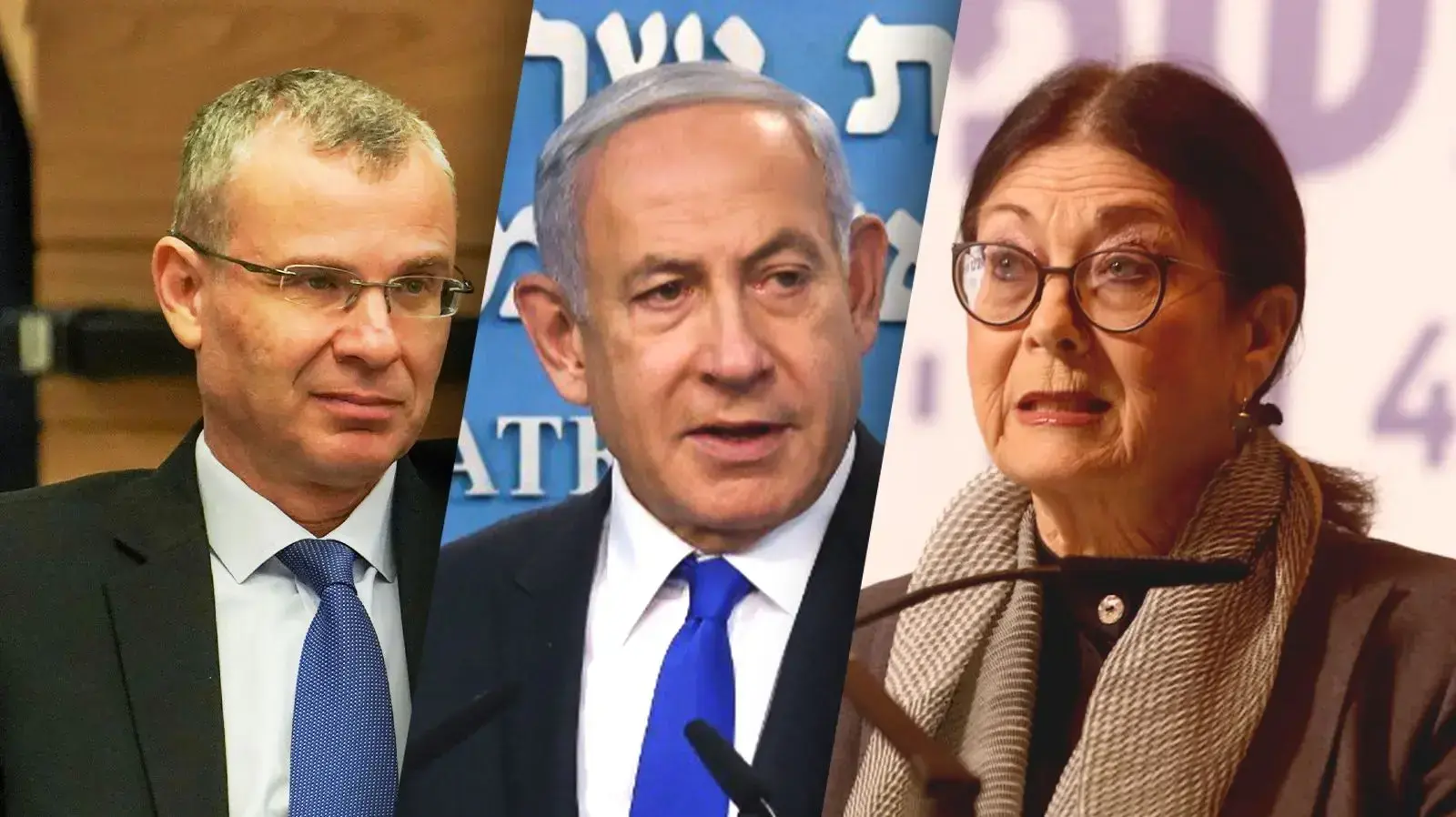 אסתר חיות, בנימין נתניהו, יריב לוין אסתר חיות, בנימין נתניהו, יריב לוין