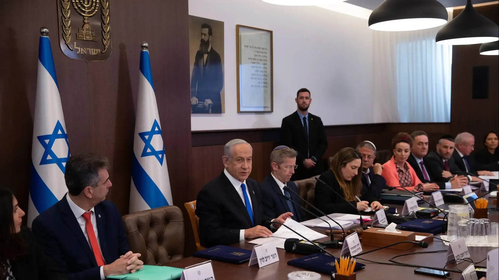 ראש הממשלה בנימין נתניהו בישיבת ממשלה, 5 בפברואר 2023 ראש הממשלה בנימין נתניהו בישיבת ממשלה, 5 בפברואר 2023