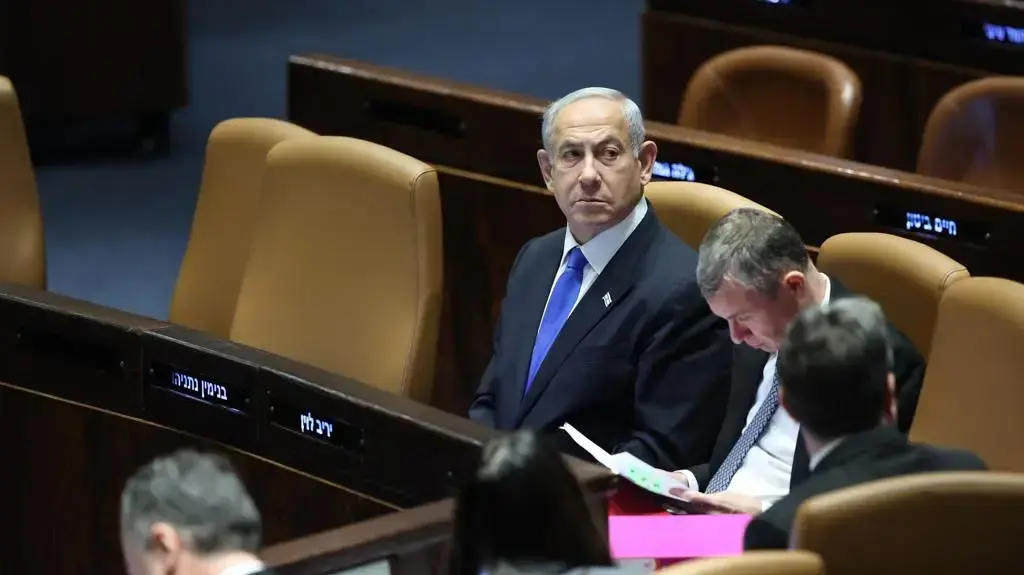 ראש הממשלה בנימין נתניהו בישיבת מליאה חגיגית לרגל יום הולדתה של הכנסת, 6 בפברואר 2023 ראש הממשלה בנימין נתניהו בישיבת מליאה חגיגית לרגל יום הולדתה של הכנסת, 6 בפברואר 2023