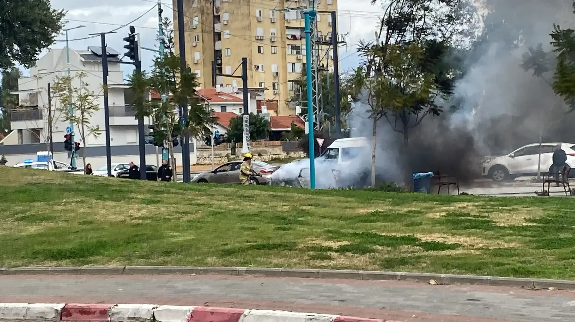 פיצוץ רכב ליד בית המשפט בלוד פיצוץ רכב ליד בית המשפט בלוד