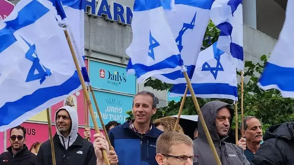 אור רפפורט, ממובילי מחאת עובדי ההייטק. 12 בפברואר 2022 אור רפפורט, ממובילי מחאת עובדי ההייטק. 12 בפברואר 2022
