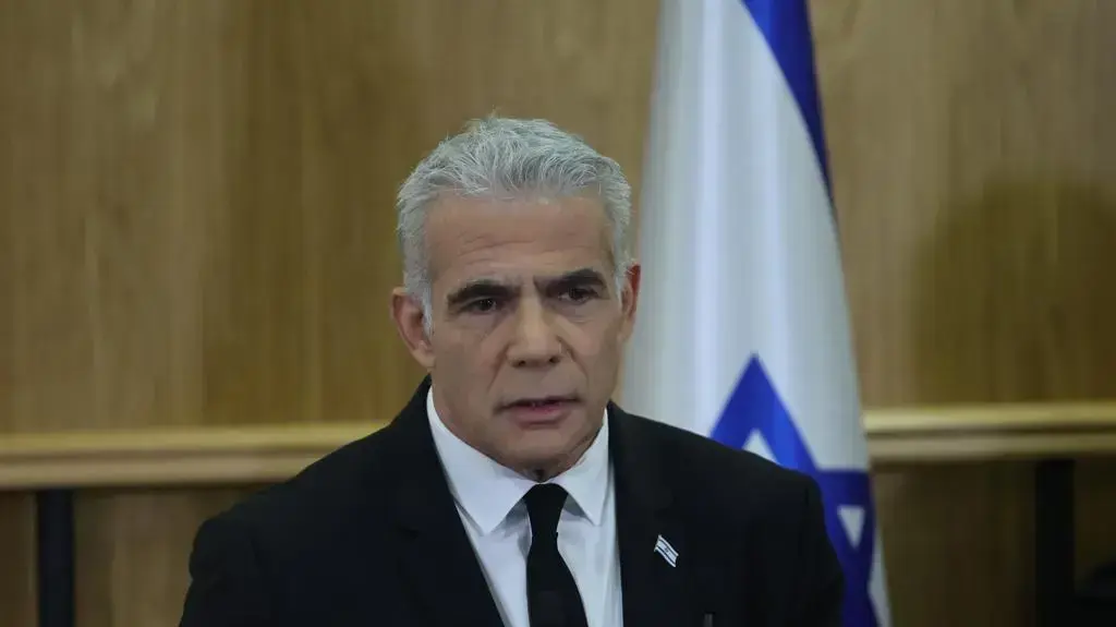 יאיר לפיד בישיבת ראשי האופוזיציה, כנסת, 13 בפברואר 2023 יאיר לפיד בישיבת ראשי האופוזיציה, כנסת, 13 בפברואר 2023