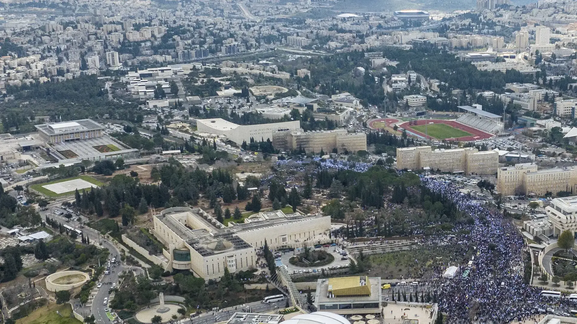 הפגנה נגד המהפכה המשפטית, הכנסת, ירושלים, 13 בפברואר 2023 הפגנה נגד המהפכה המשפטית, הכנסת, ירושלים, 13 בפברואר 2023