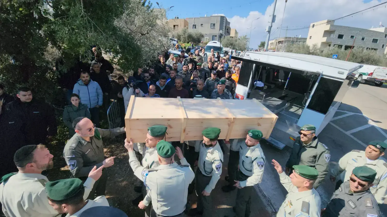 הלוויתו של סמ"ר אסיל סוואעד, חוסנייה, 14 בפברואר 2023 הלוויתו של סמ"ר אסיל סוואעד, חוסנייה, 14 בפברואר 2023