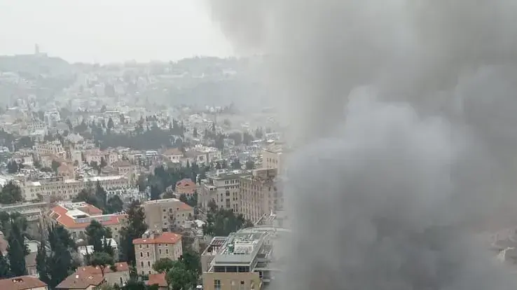 השריפה בבית החולים ביקור חולים בירושלים. 15 בפברואר 2023 השריפה בבית החולים ביקור חולים בירושלים. 15 בפברואר 2023