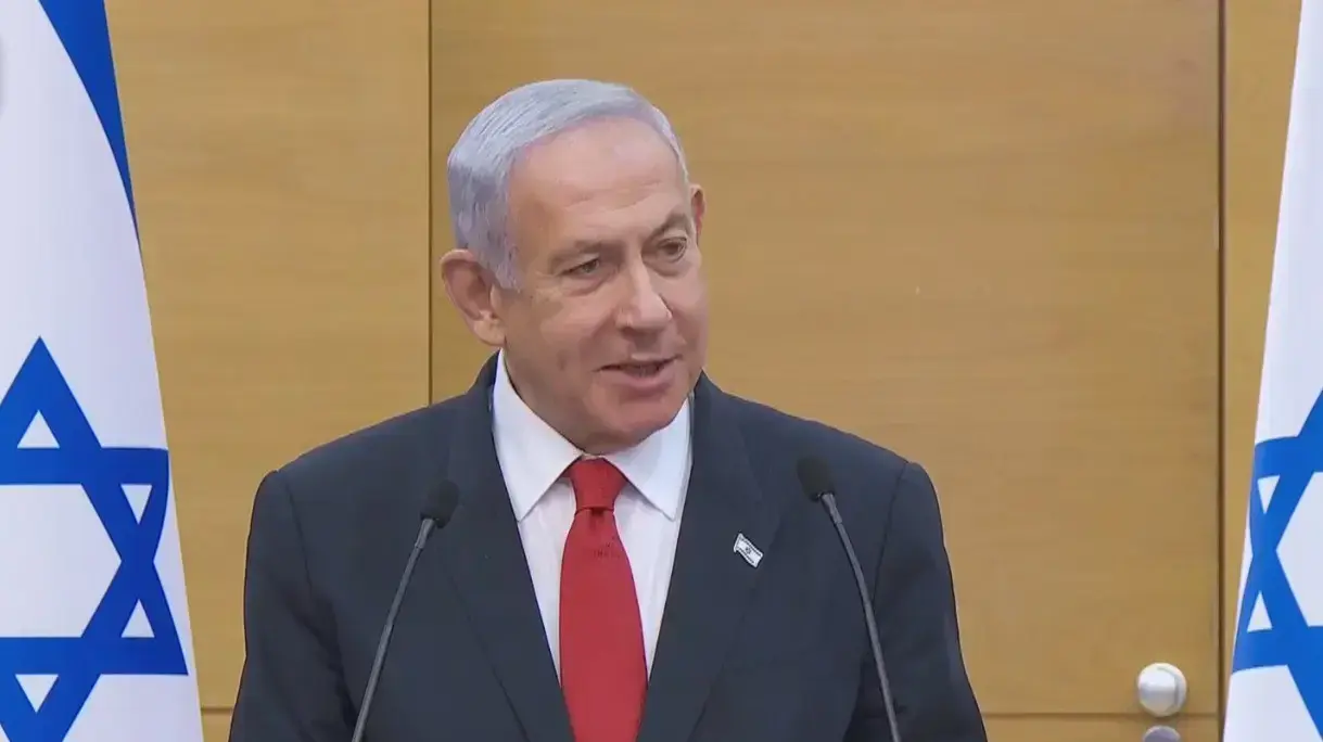 בנימין ביבי נתניהו בהצהרה בכנסת, 02 בפברואר 2022 בנימין ביבי נתניהו בהצהרה בכנסת, 02 בפברואר 2022