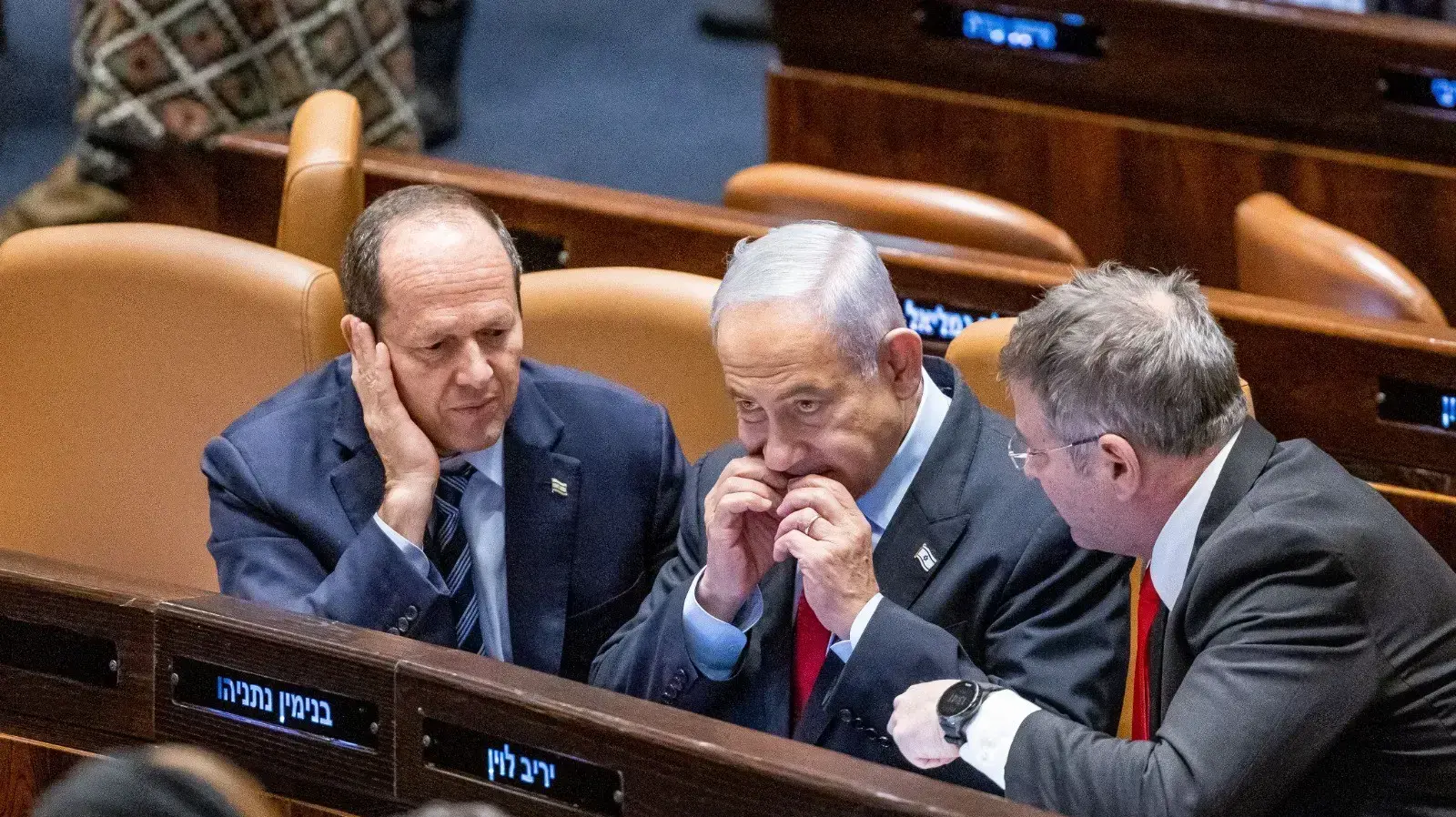 בנימין נתניהו, ניר ברקת, יואב קיש, הצבעה במליאת הכנסת, 22 בפברואר 2023