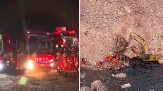 מכרה פחם קרס במנוגוליה הפנימית מכרה פחם קרס במנוגוליה הפנימית