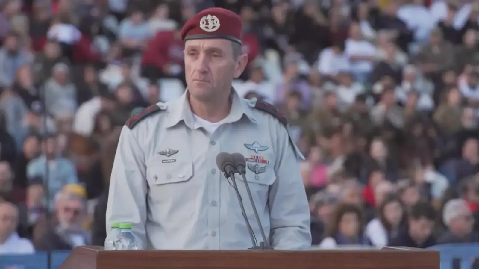 הרמטכ"ל הרצי הלוי בנאומו הראשון בטקס סיום קורס קצינים קרביים הרמטכ"ל הרצי הלוי בנאומו הראשון בטקס סיום קורס קצינים קרביים