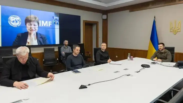 יו"ר קרן הטבע הבינלאומית קריסטלינה גאורגייבה בשיחת וידאו עם הנשיא זלנסקי יו"ר קרן הטבע הבינלאומית קריסטלינה גאורגייבה בשיחת וידאו עם הנשיא זלנסקי