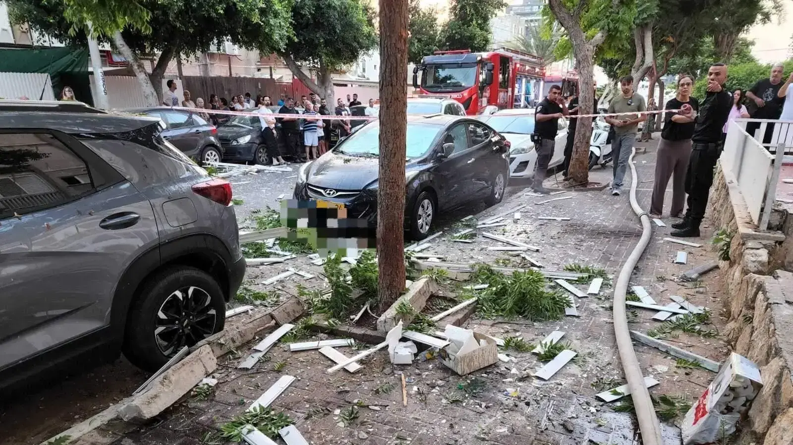 זירת פיצוץ בלון גז בירושלים. 28 בפברואר 2023