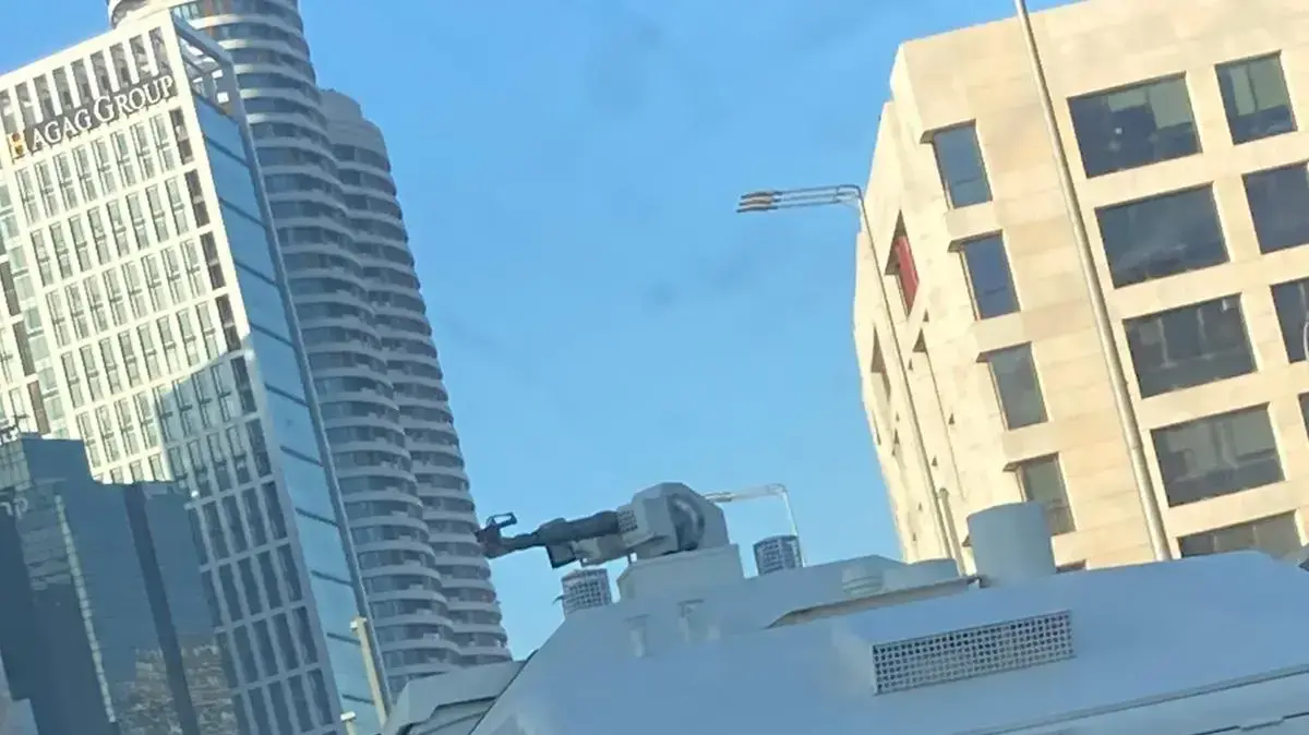 מכתזית סמוך למוקד ההפגנה נגד המהפכה המשפטית ברחוב קפלן בתל אביב, 4 במרץ 2023 מכתזית סמוך למוקד ההפגנה נגד המהפכה המשפטית ברחוב קפלן בתל אביב, 4 במרץ 2023