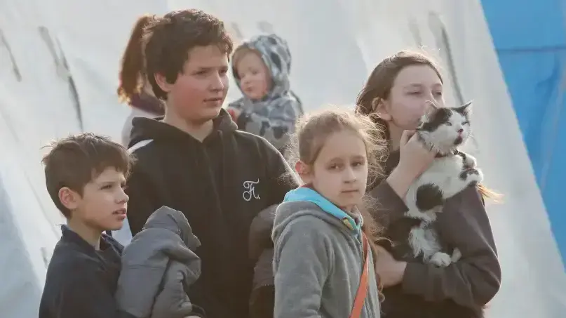 ילדים אוקראינים בדונצק