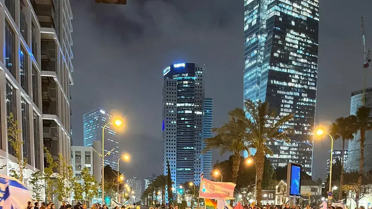 הפגנה נגד המהפכה המשפטית. 29 במרץ 2023 הפגנה נגד המהפכה המשפטית. 29 במרץ 2023